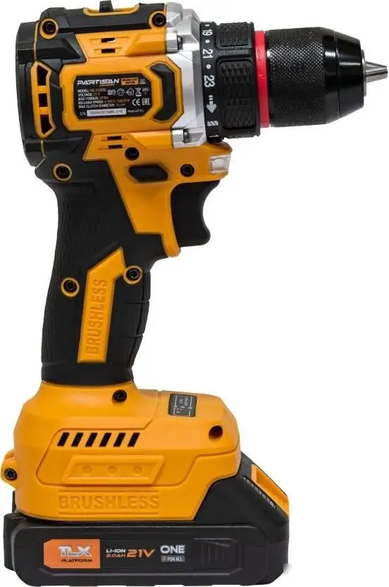 Дрель-шуруповерт Partisan AD-2150BL (с 2-мя АКБ, кейс) – фото товара