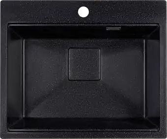 Кухонная мойка Marblan Comfort 60 (черный, с сифоном и колландером) - изображение в каталоге