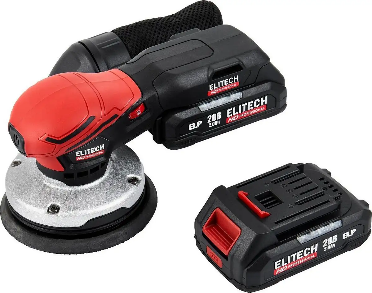 Эксцентриковая шлифмашина ELITECH COS 2012SL E2213.045.01 (с 2-мя АКБ) – фото товара