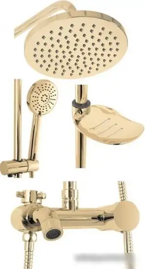Душевая система Rea Luis REA-P7006 (золотой) - фото товара
