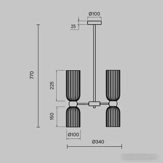 Подвесная люстра Maytoni Antic MOD302PL-06CG – фото товара