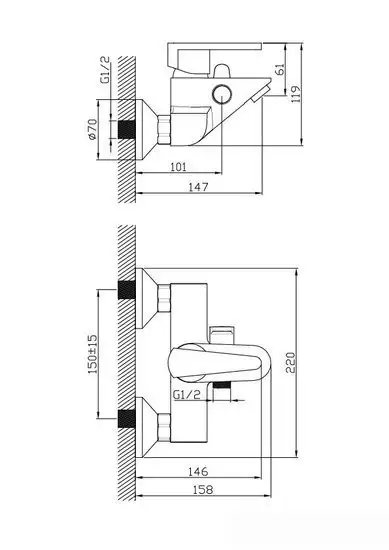 Смеситель Diadonna D87-330105W - фото товара