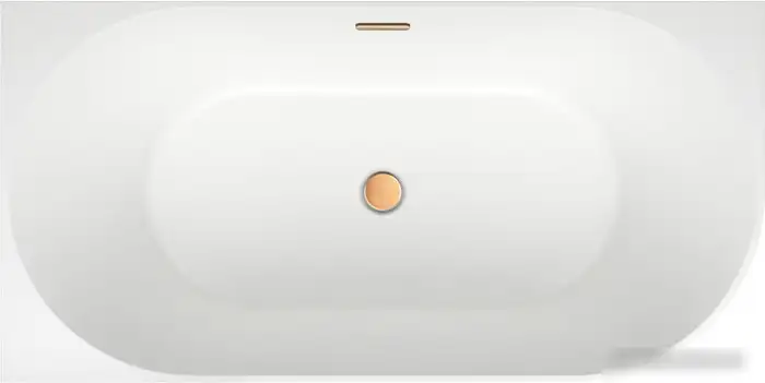Ванна Wellsee Belle Spa 150x75 235701004 (пристенная ванна (левая) белый глянец, экран, каркас, сифон-автомат золото) - фото товара