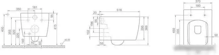 Унитаз CeraStyle Hera HC01706PH00 - фото товара