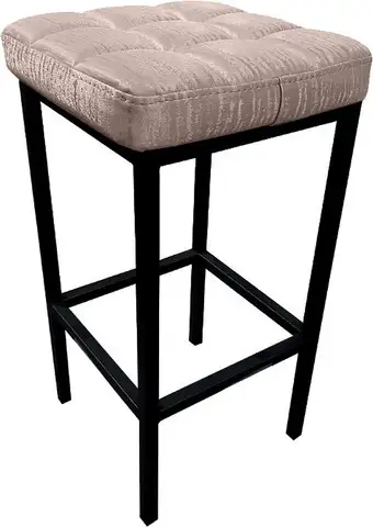 Табурет Древпром Камелот ДП2-07 (черный матовый/Bengal бежевый) – изображение в каталоге