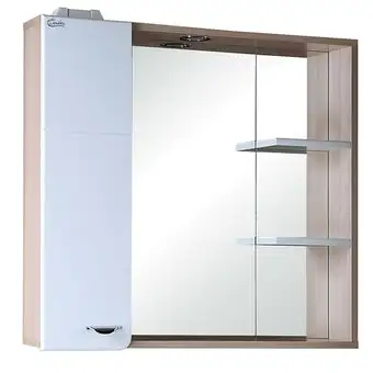 Мебель для ванных комнат Onika Шкаф с зеркалом Стиль 75.01 L 207519 – изображение в каталоге