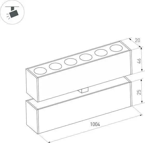 Линейный светильник Arlight Mag-25 034233 – фото товара