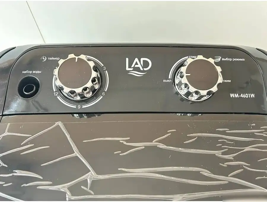 Активаторная стиральная машина LAD WM-4601W Process Black C - фото товара