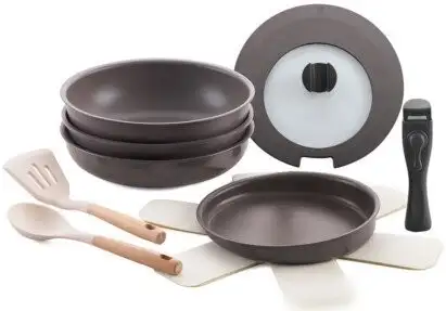 Набор сковород Lara LR01-301 (коричневый)