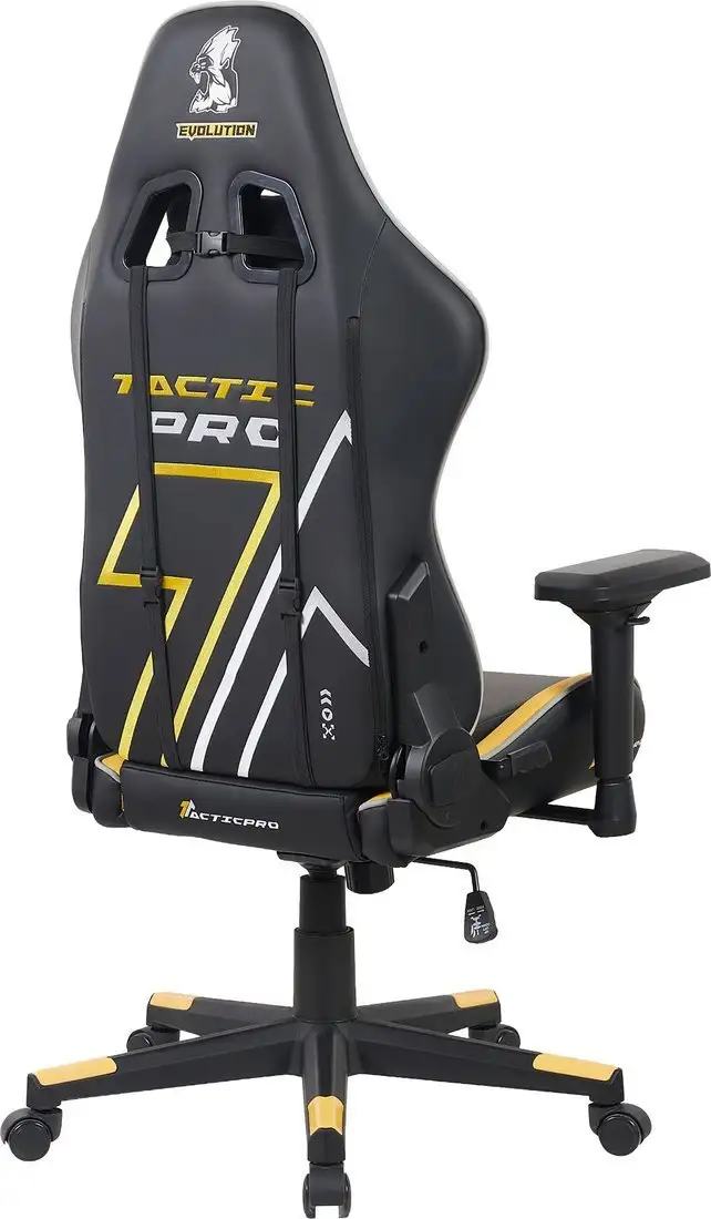Игровое (геймерское) кресло Evolution Tactic PRO Special edition D4 (черный/желтый) – фото товара