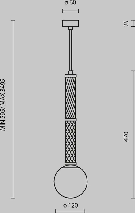 Подвесная люстра Maytoni Teatro MOD287PL-01BS1 – фото товара