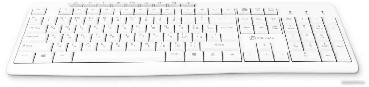 Клавиатура Oklick K225W (белый) – фото товара