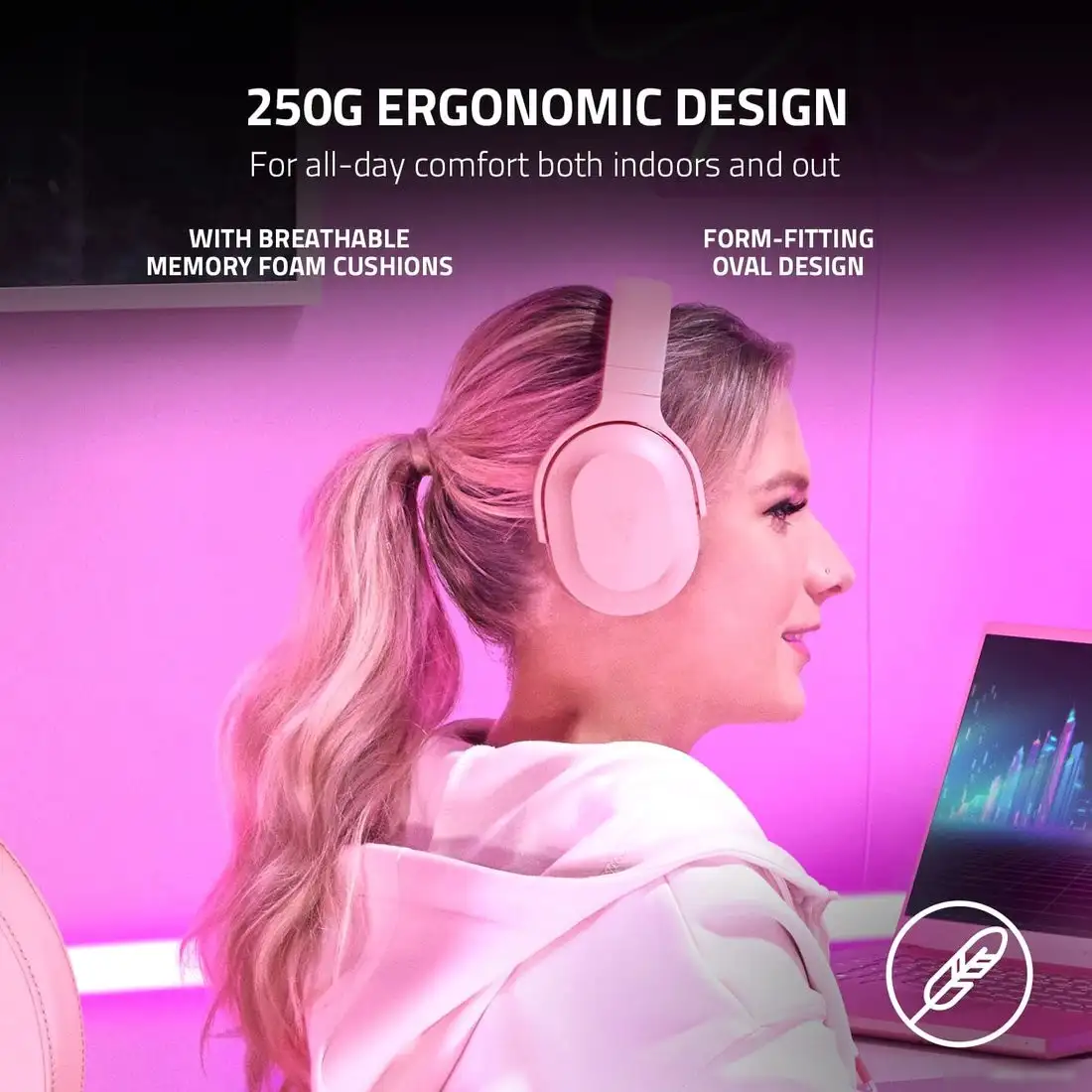 Наушники Razer Barracuda X 2022 (розовый) – фото товара