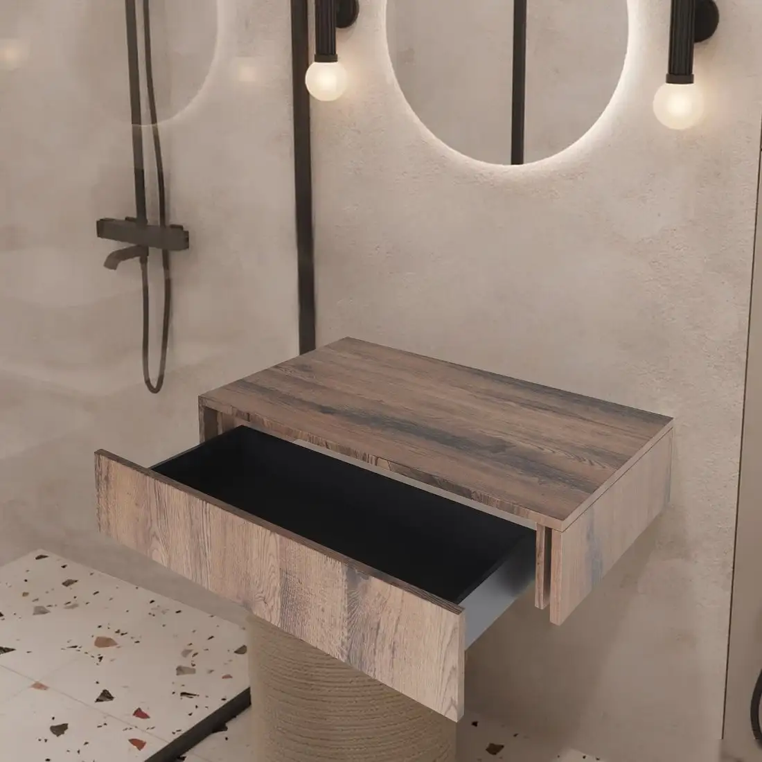 ЗОВ Тумба под умывальник Токио Премиум 2 100 TP2100AWPTOC (аттик) – фото товара