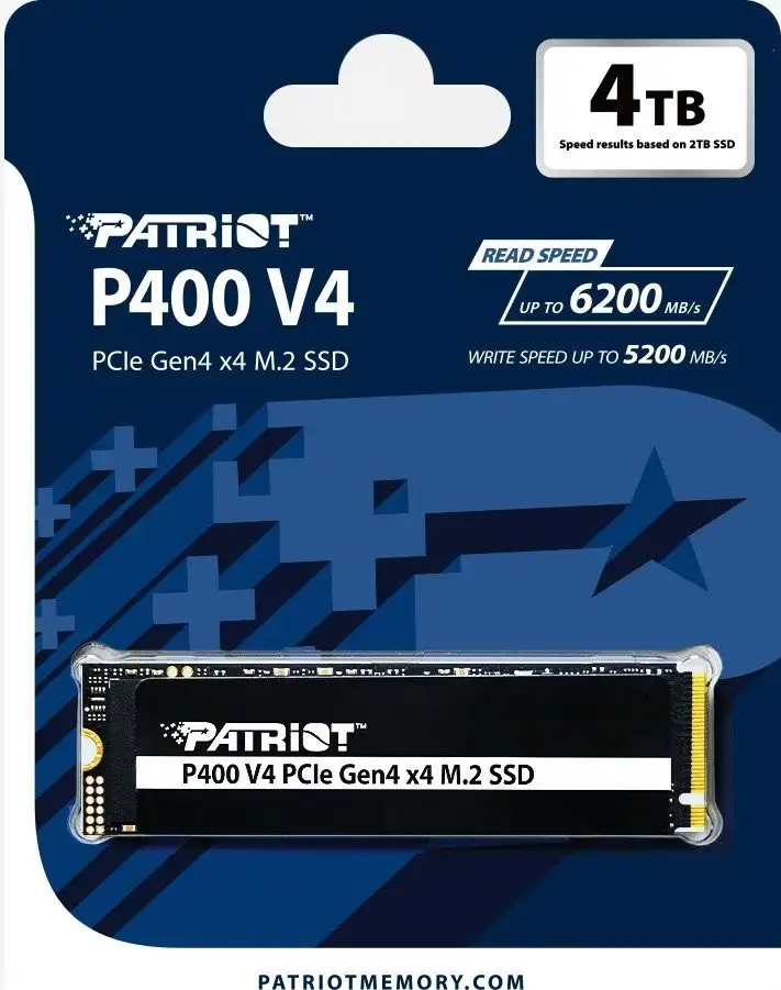 SSD Patriot P400 V4 4TB P400VP4TBM28H – фото товара