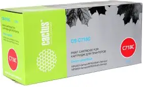 Картридж CACTUS CS-C718C (аналог Canon 718 Cyan (2661B002AA)) – изображение в каталоге