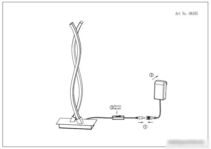 Настольная лампа Eglo Lasana 2 96105