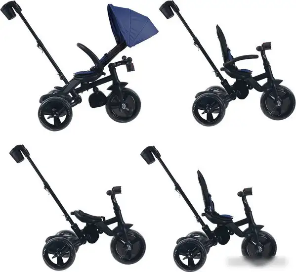 Детский велосипед Moby Kids Pioneer 360 12x10 EVA 649369 (синий) – фото товара