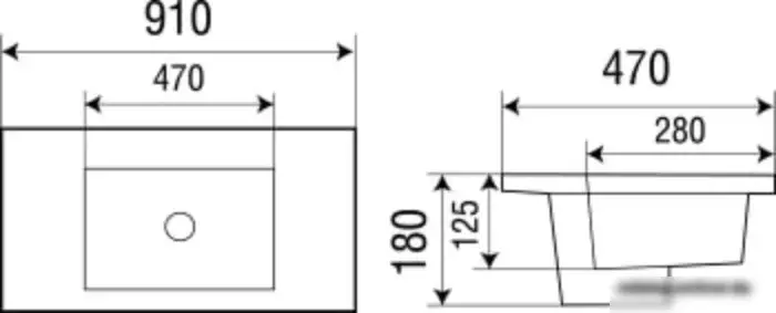 Умывальник WeltWasser Deilbach 7506-90 - фото товара