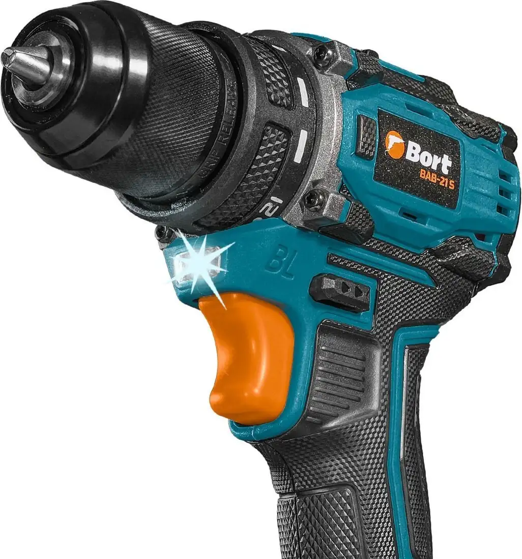 Дрель-шуруповерт Bort BAB-21S 93414912 (с 2-мя АКБ, кейс) – фото товара
