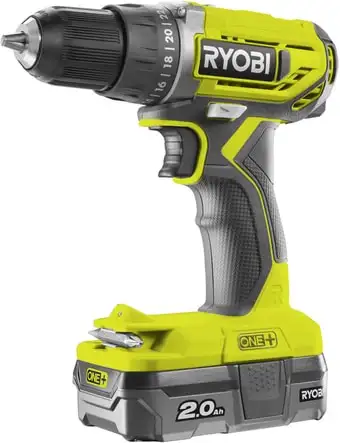 Дрель-шуруповерт Ryobi R18DD2-220S 5133003821 (с 2-мя АКБ, сумка) – изображение в каталоге
