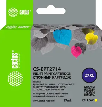 Картридж CACTUS CS-EPT2714 (аналог Epson EPT2714) – изображение в каталоге