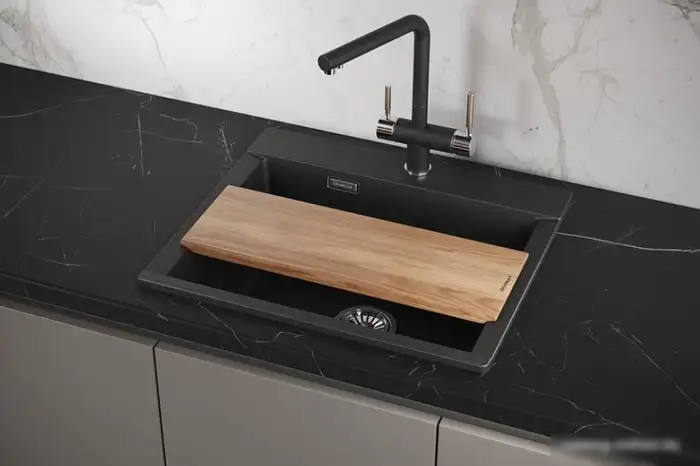 Кухонная мойка Granula ES-5804 (черный) - фото товара