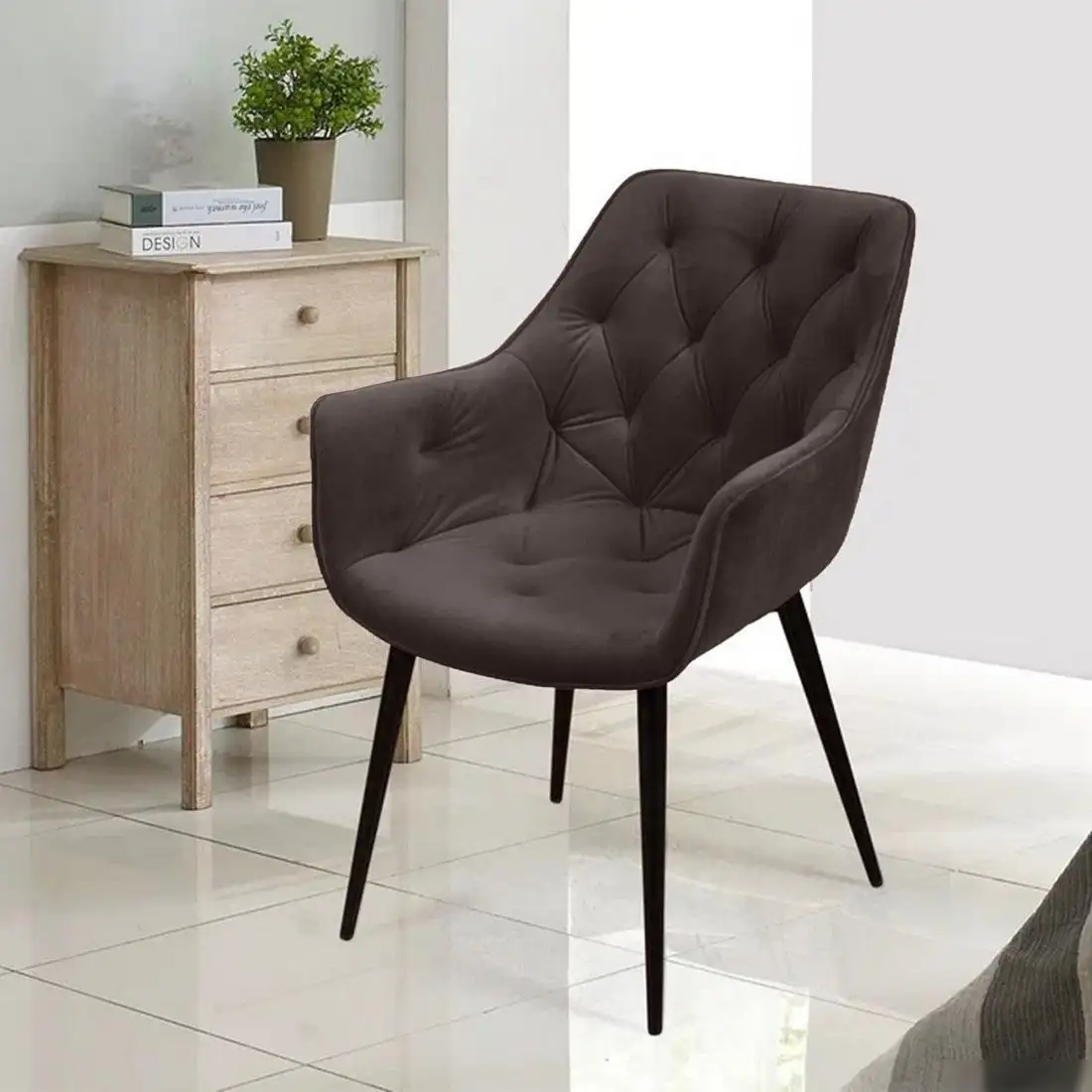 Стул с подлокотниками Ваш день Archi Barkhat 14 (графит)