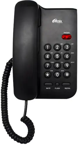 Проводной телефон Ritmix RT-311 (черный) – изображение в каталоге