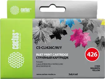 Картридж CACTUS CS-CLI426C/M/Y (аналог Canon CLI-426 C/M/Y Multipack) – изображение в каталоге