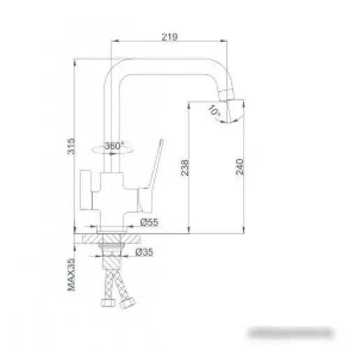Смеситель FRAP H62 F4362 - фото товара