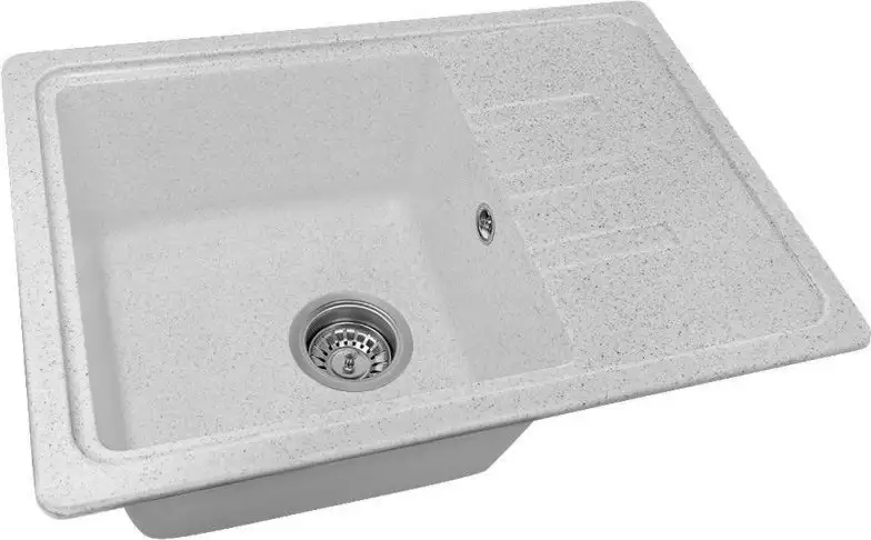 Кухонная мойка Saniteco Rosa (серый с сифоном) - фото товара
