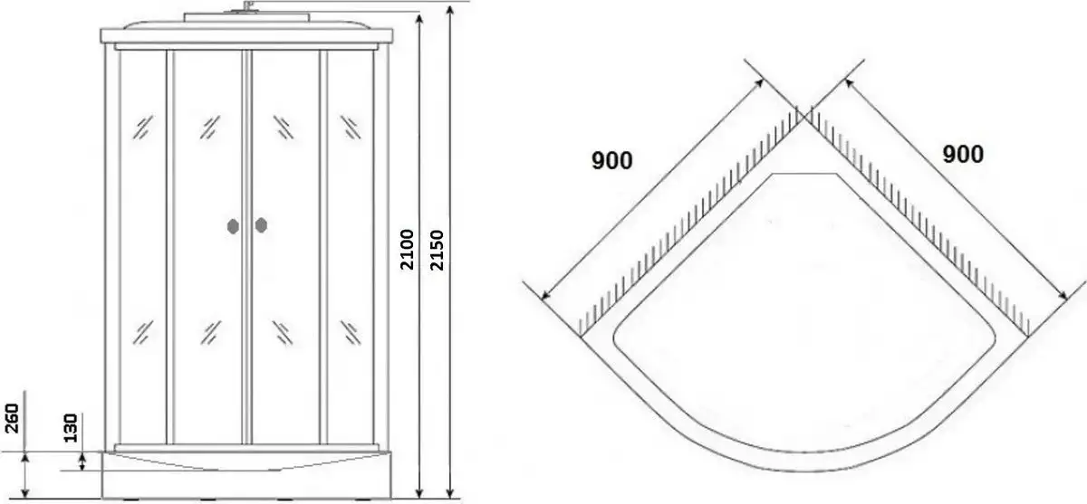 Душевая кабина Grossberg TM 322 - фото товара