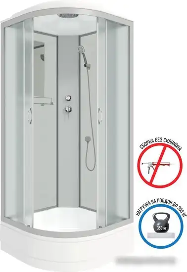 Душевая кабина Niagara NG-3302-14 100x100x215 (матовое стекло) - фото товара