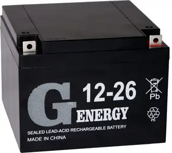 Аккумулятор для ИБП G-Energy 12-26 (12В/26 А·ч)