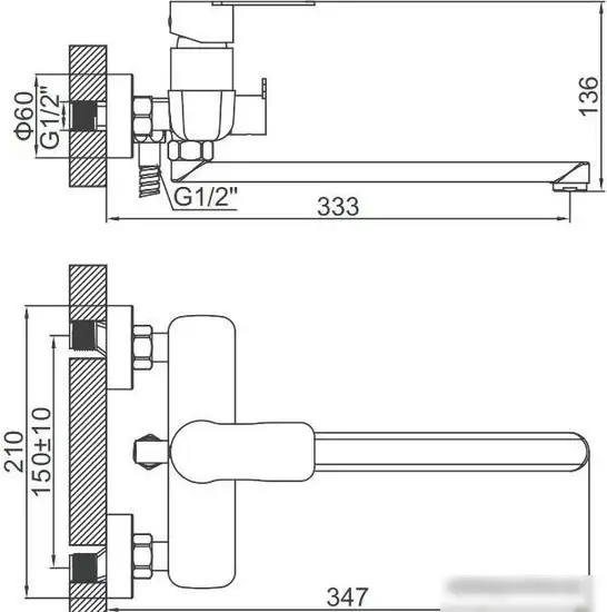 Смеситель Ledeme L72218B - фото товара