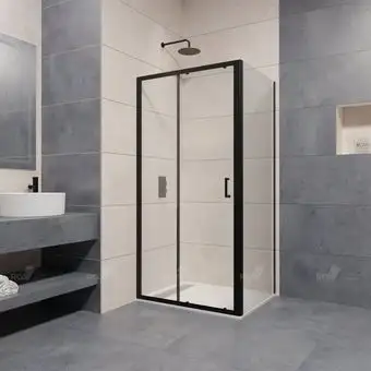 Душевой уголок RGW PA-74B 410874100-14 100x100 (черный/прозрачное стекло) - изображение в каталоге