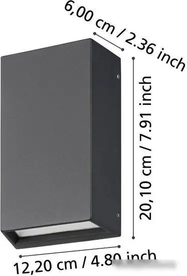 Уличный настенный светильник Eglo Spongano 900886