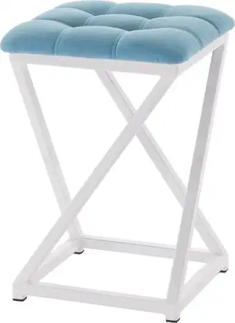 Табурет AMC Comfort 8.6.13 (ткань, бирюзовый/белый) – изображение в каталоге