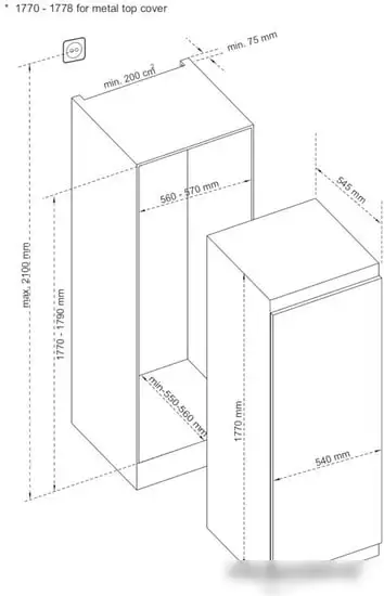 Морозильник Korting KSFI 1833 NF - фото товара