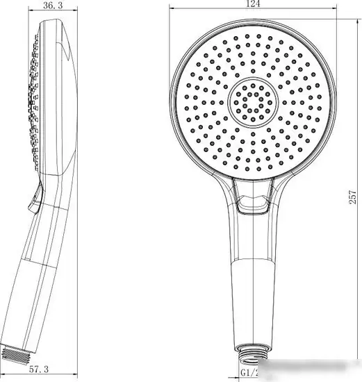 Душевая лейка Lemark LM8117C - фото товара