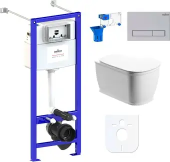 Унитаз Lavinia Boho Relfix Bell Pro Rimless 7 в 1 87050123 (матовый пластик) - изображение в каталоге