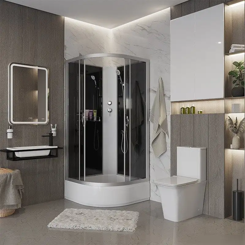 Душевая кабина Niagara NG-3503-14BK 80x80x215 (тонированное стекло) - фото товара