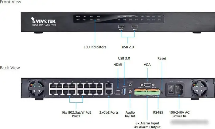Видеорегистратор Vivotek ND9441P – фото товара