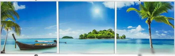 Фронтальный экран под ванну Comfort Alumin Пляж 3D 1.7 – фото товара