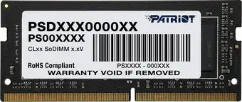Оперативная память Patriot Signature Line 4GB SODIMM DDR4 PC4-21300 PSD44G266681S – изображение в каталоге