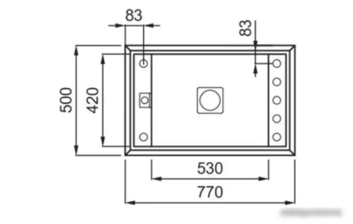 Кухонная мойка Elleci Value 130 G68 Bianco - фото товара