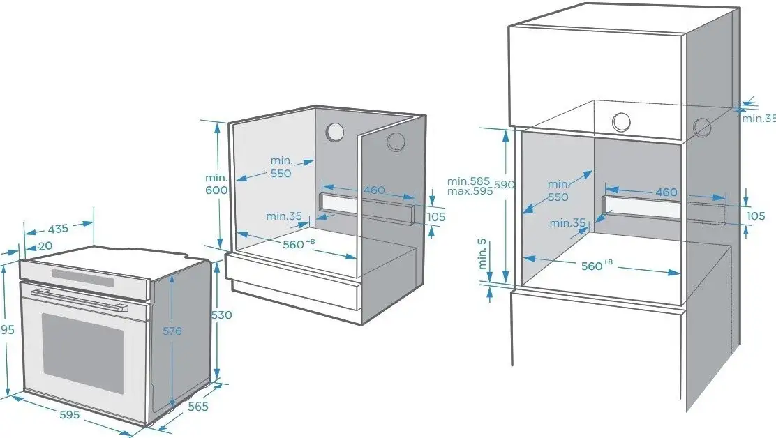 Электрический духовой шкаф Korting OKB 1331 S GBXGr - фото товара