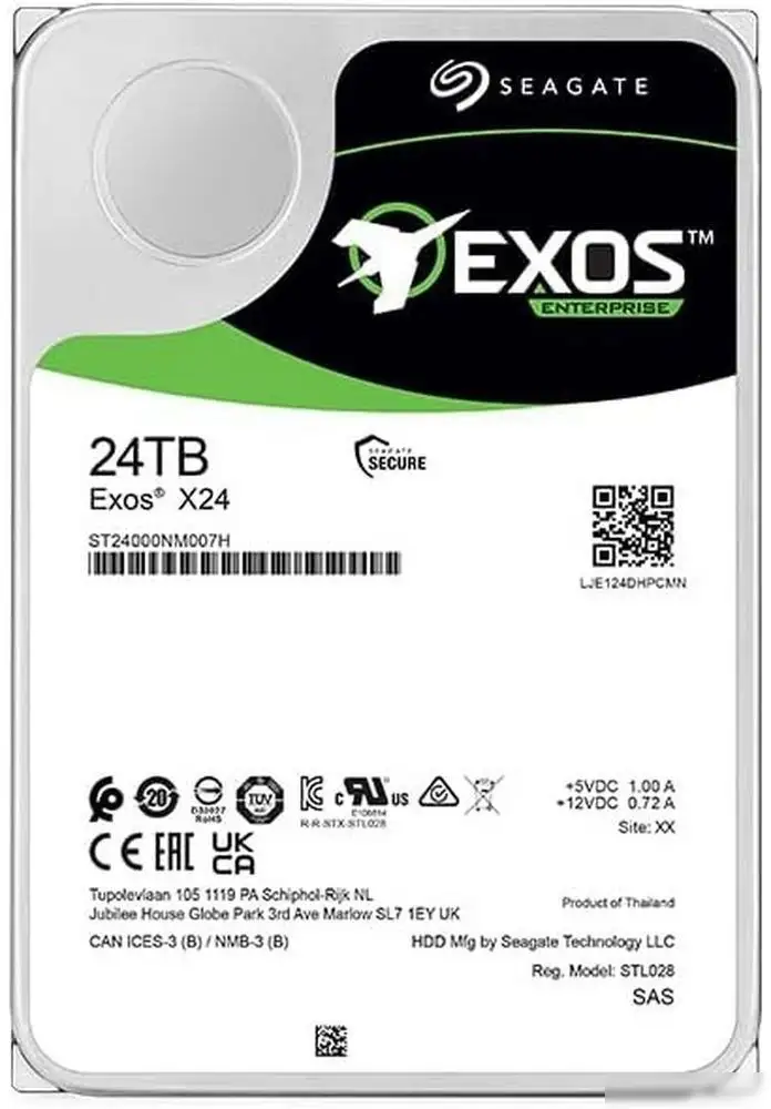 Жесткий диск Seagate Exos X24 24TB ST24000NM007H – фото товара