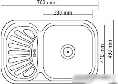 Кухонная мойка Ledeme L67549-R - фото товара